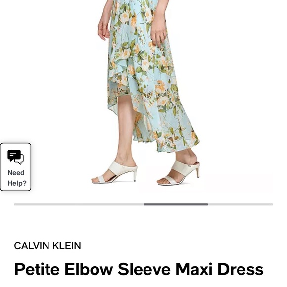 Petite Elbow Sleeve Maxi Dress - Picture 3 of 7